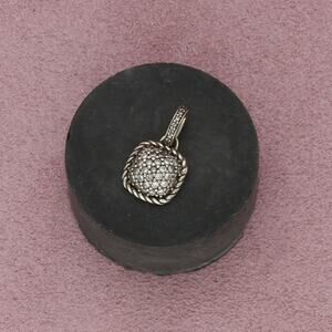 ⚡️reserved⚡️ sterling silver pave cz pendant